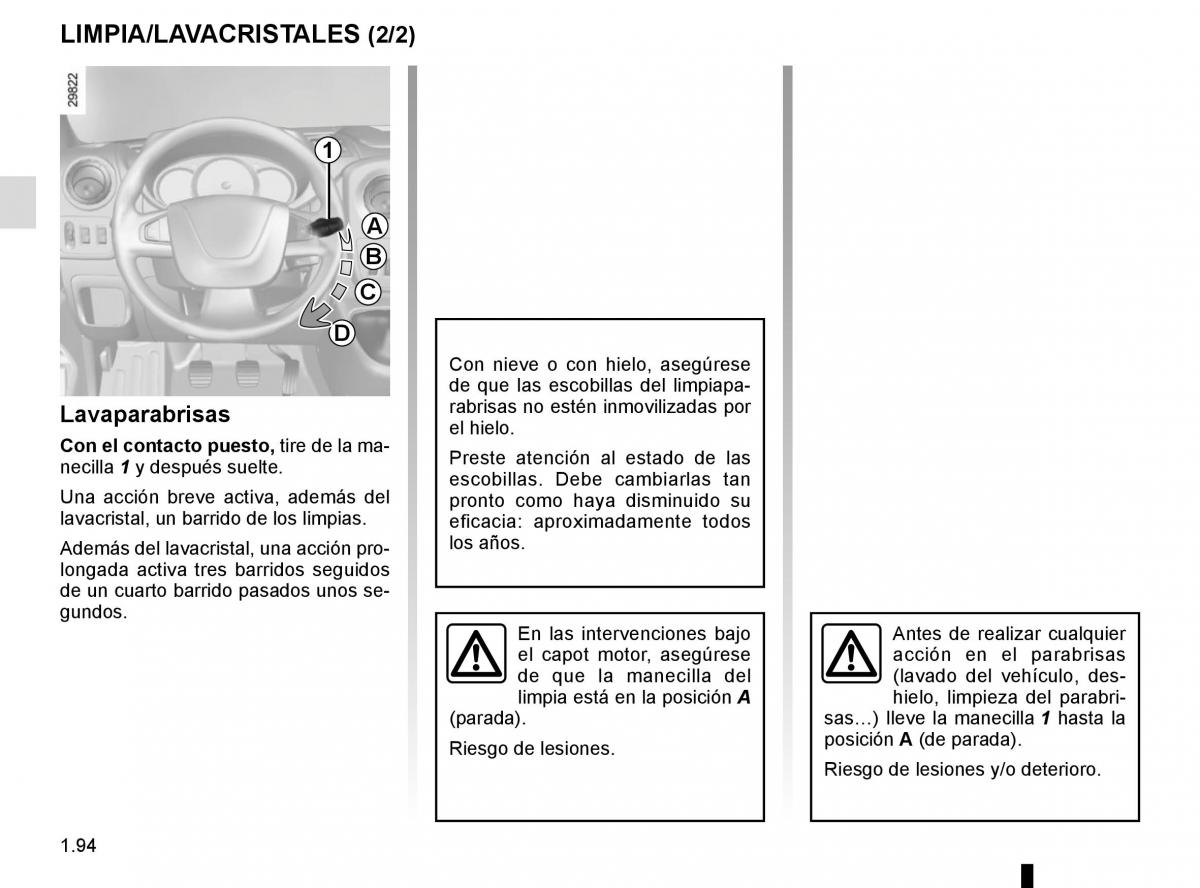 Renault Master III 3 manual del propietario / page 100