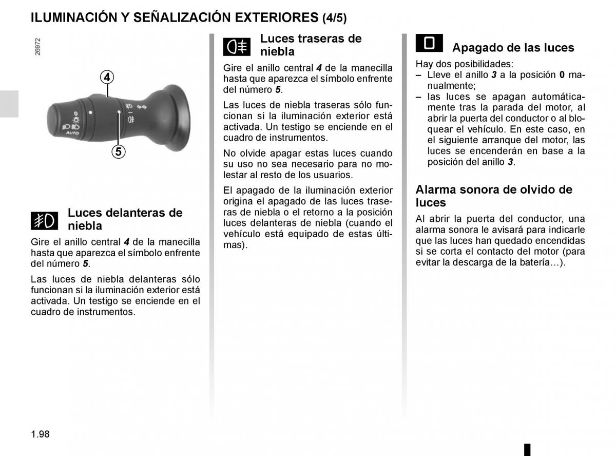 Renault Master III 3 manual del propietario / page 104