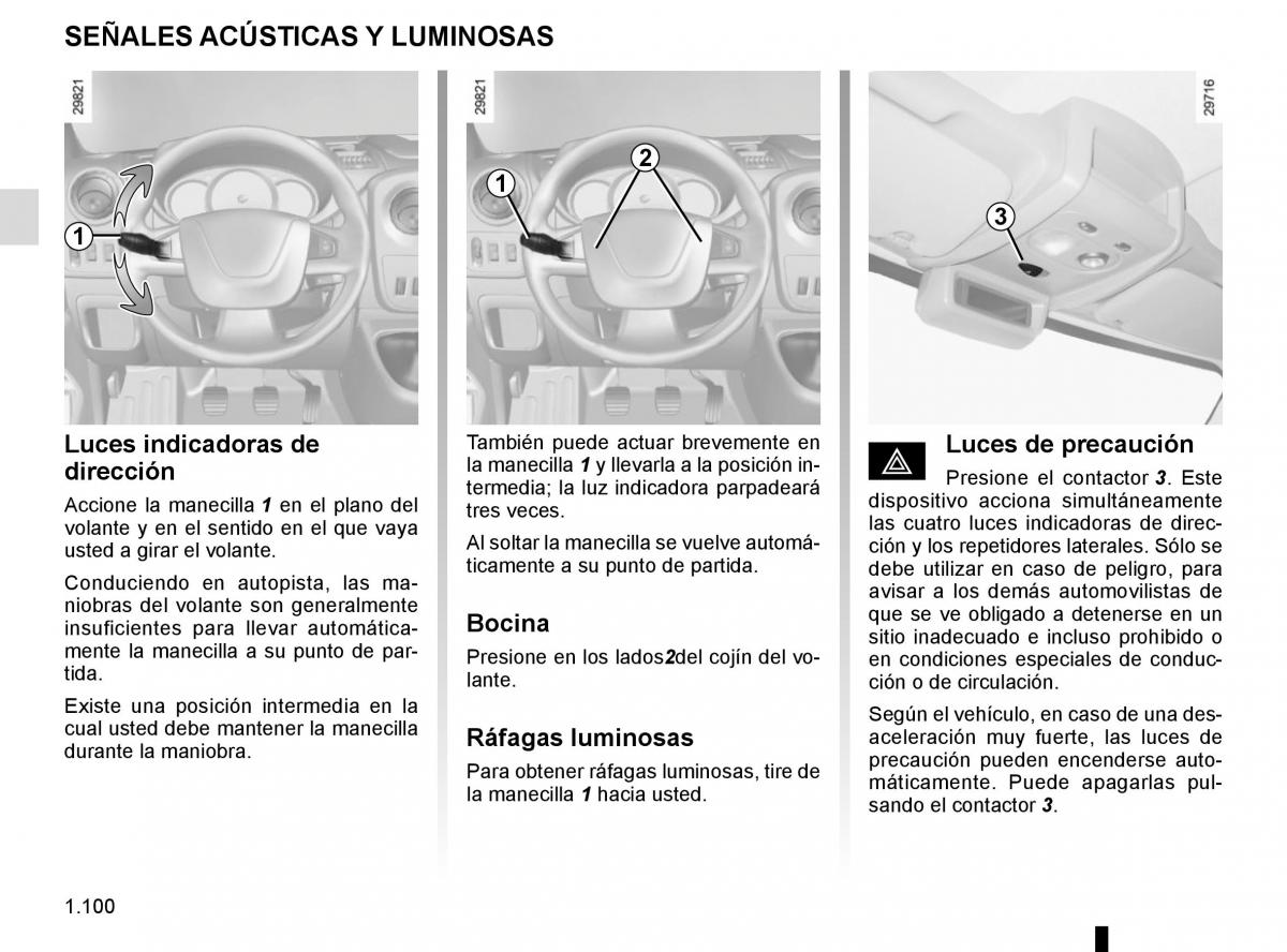 Renault Master III 3 manual del propietario / page 106