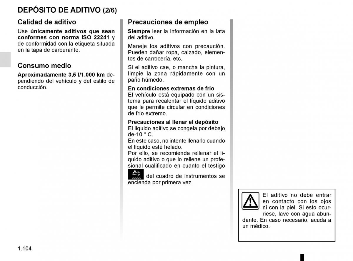 Renault Master III 3 manual del propietario / page 110