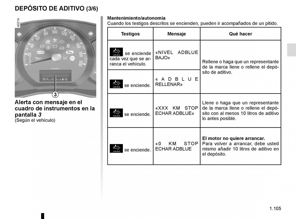 Renault Master III 3 manual del propietario / page 111