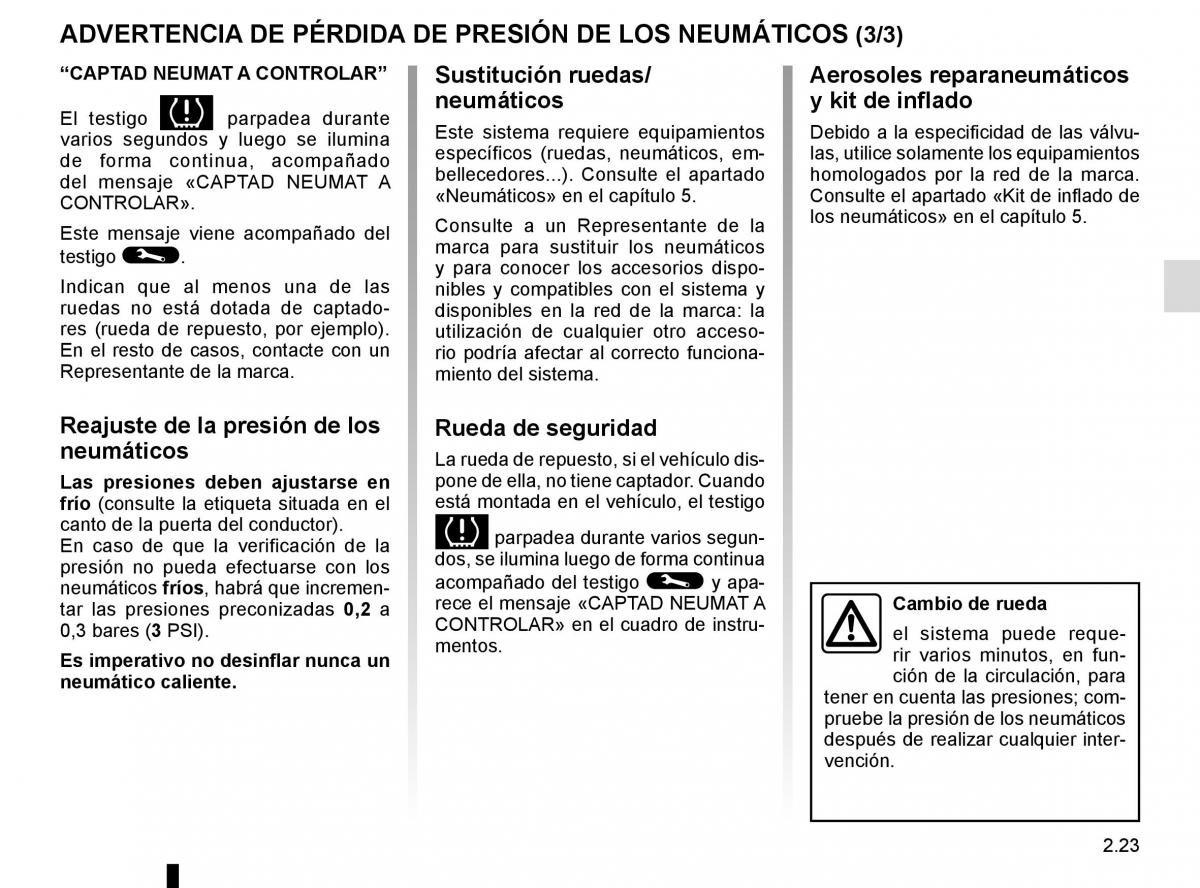 Renault Master III 3 manual del propietario / page 137