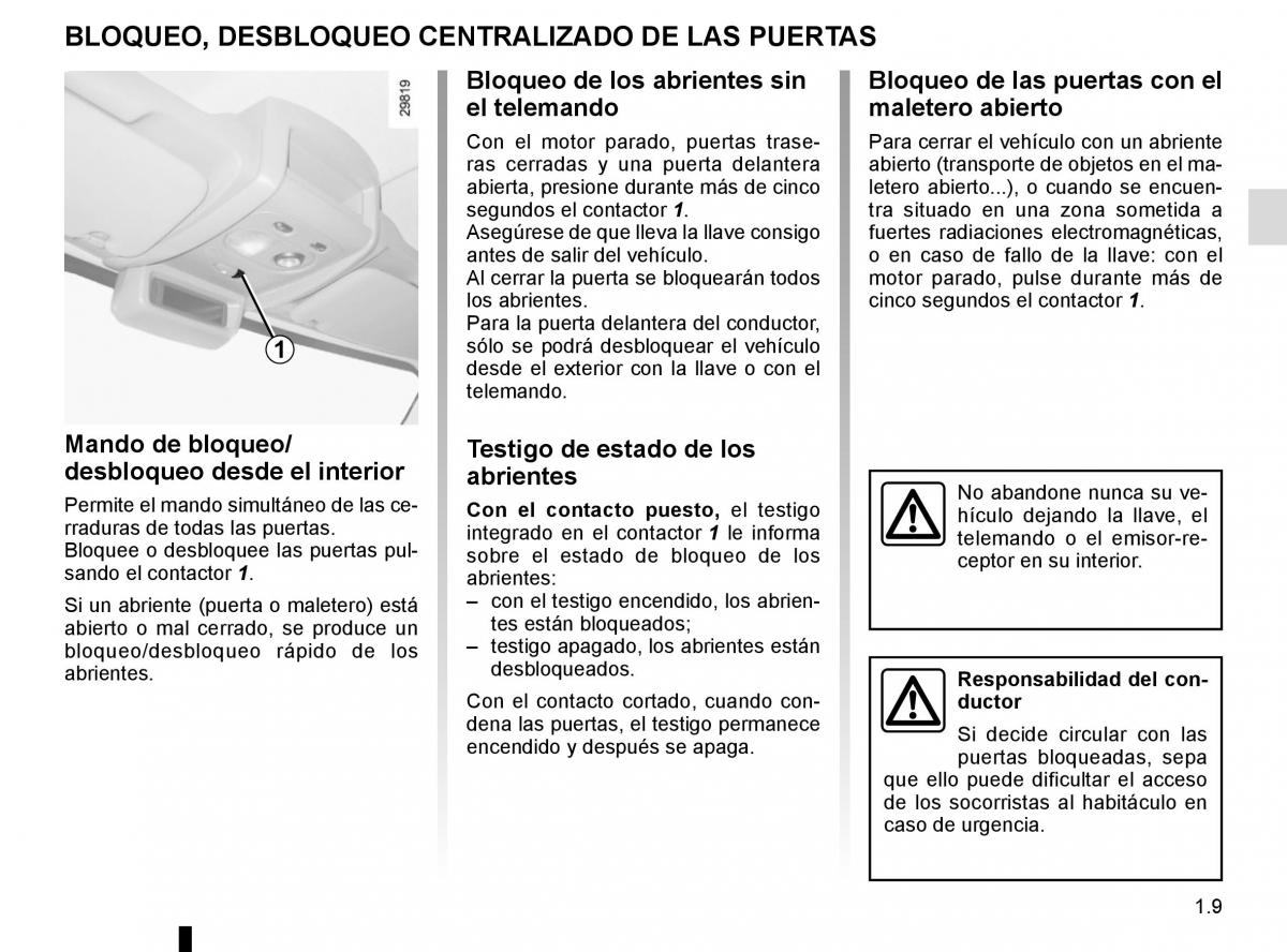 Renault Master III 3 manual del propietario / page 15