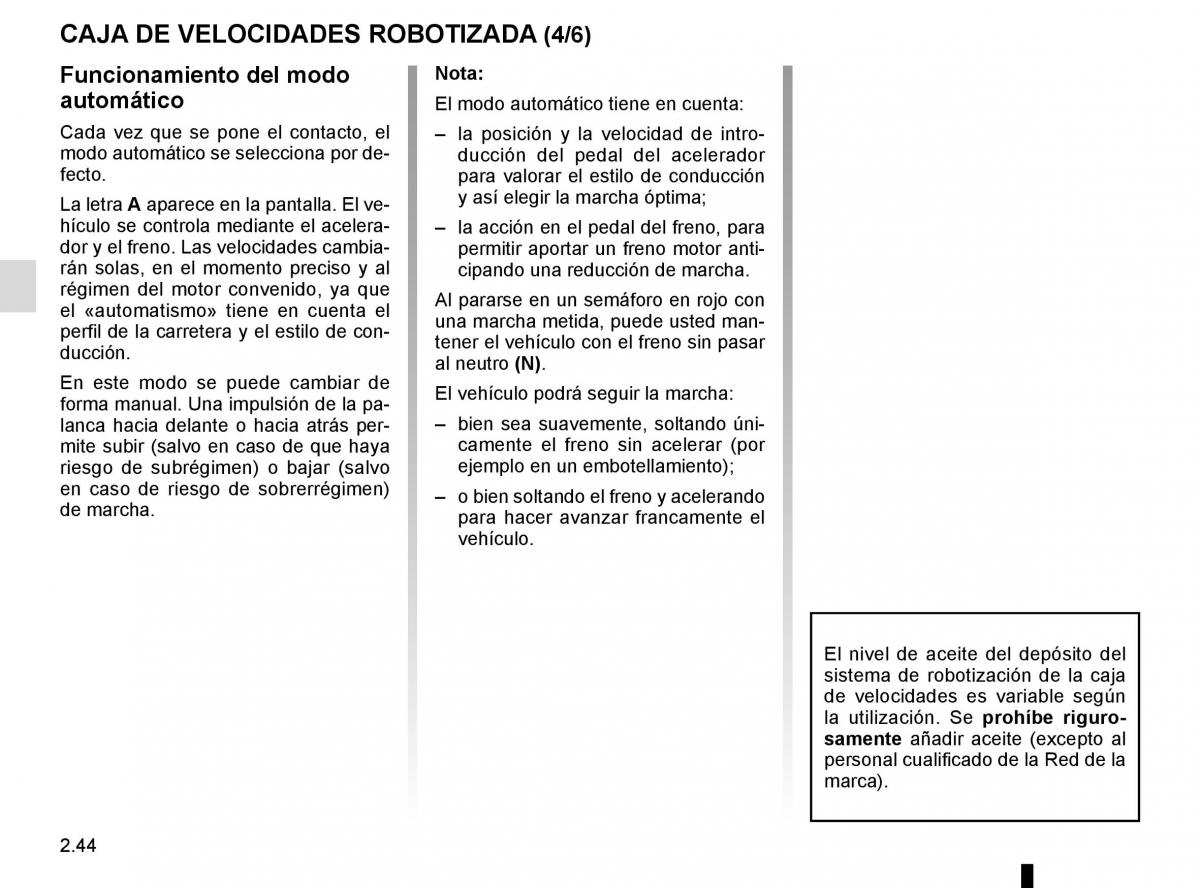 Renault Master III 3 manual del propietario / page 158