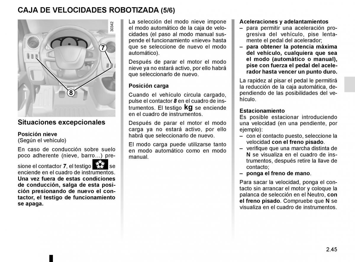 Renault Master III 3 manual del propietario / page 159