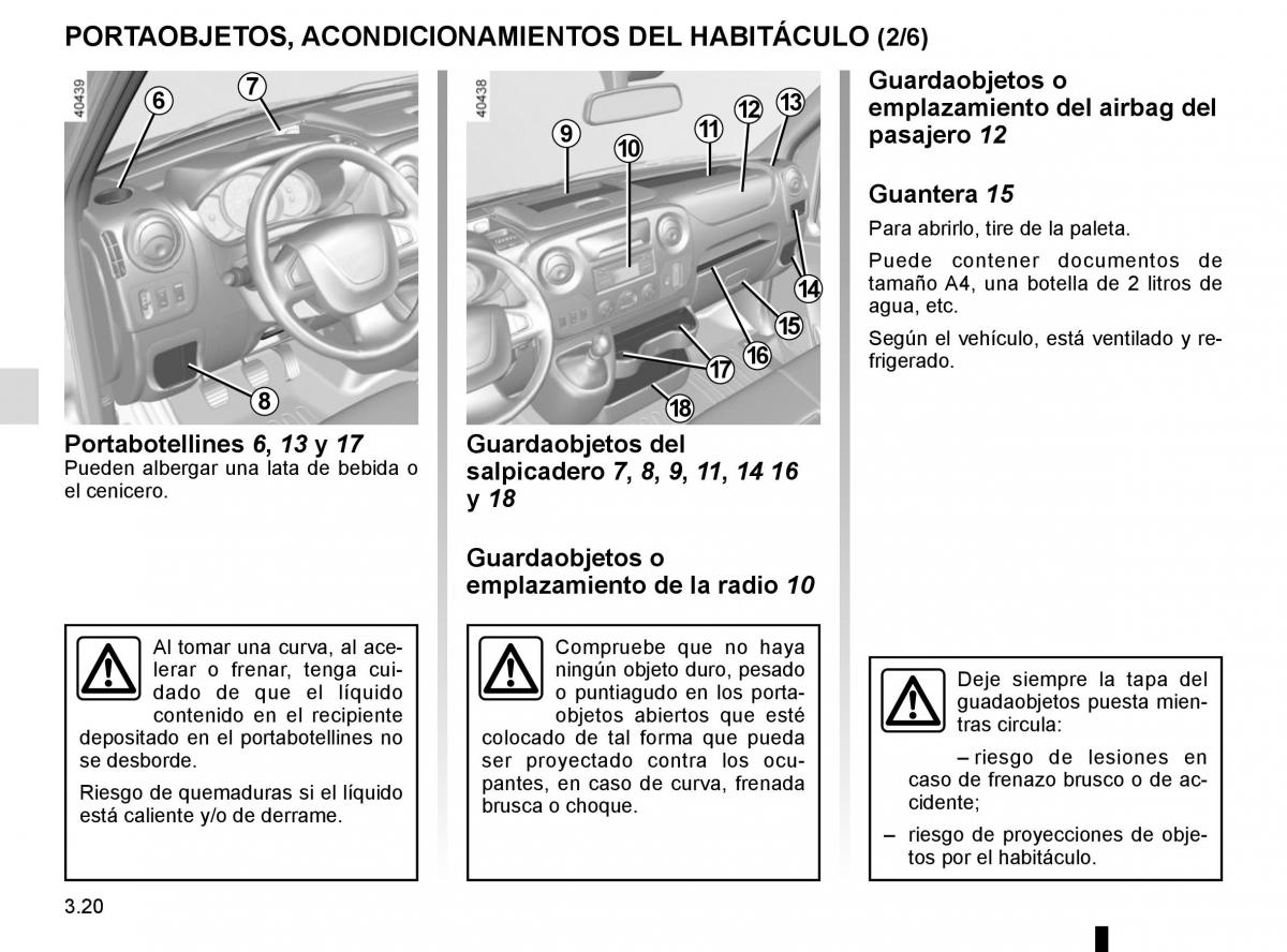 Renault Master III 3 manual del propietario / page 180