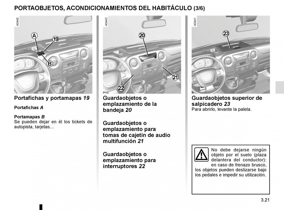 Renault Master III 3 manual del propietario / page 181