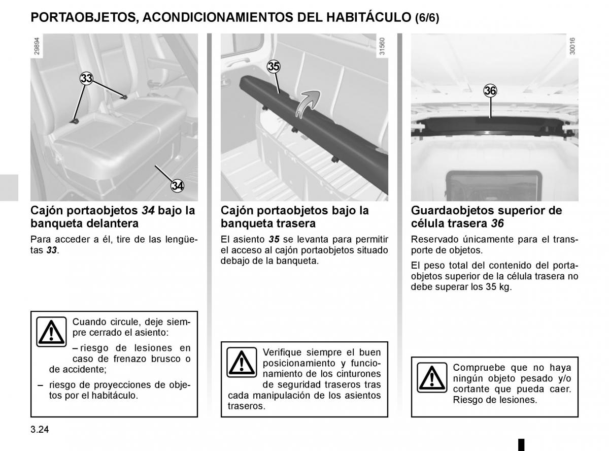 Renault Master III 3 manual del propietario / page 184