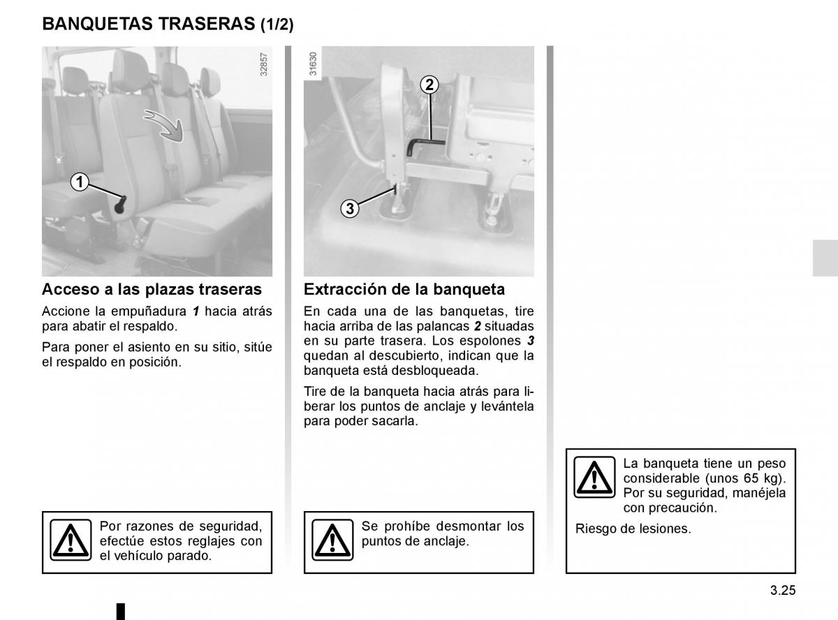 Renault Master III 3 manual del propietario / page 185