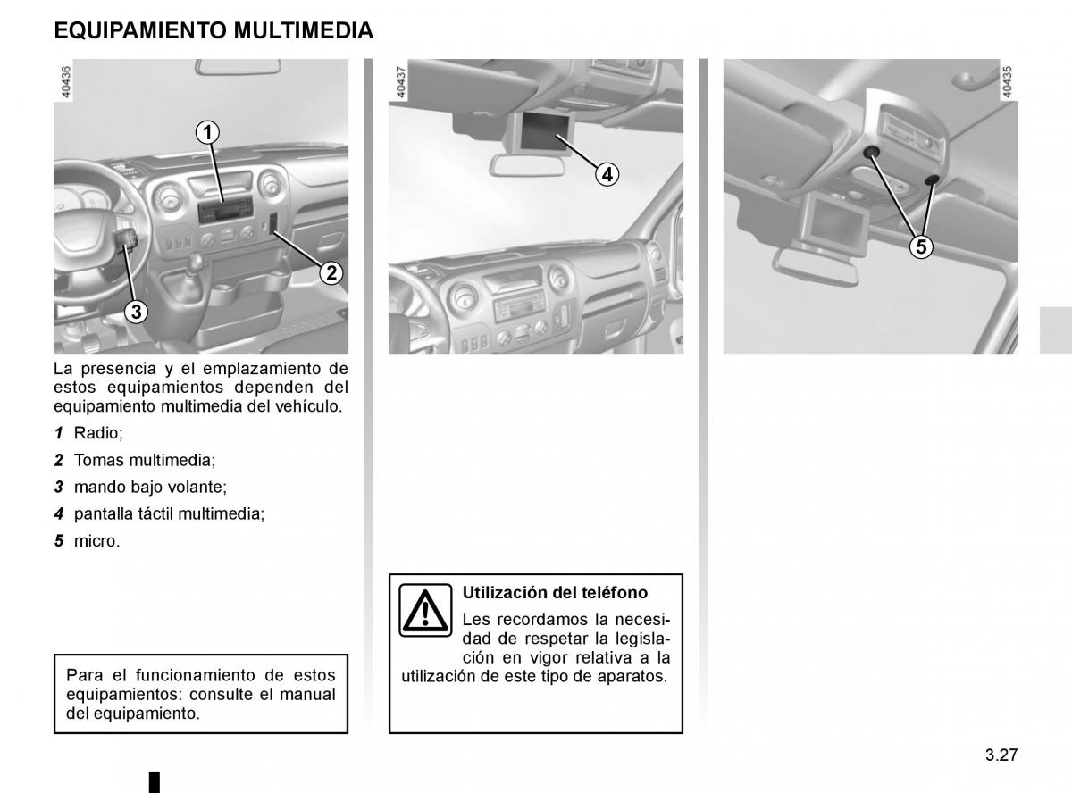 Renault Master III 3 manual del propietario / page 187