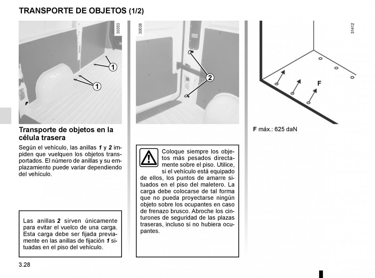 Renault Master III 3 manual del propietario / page 188