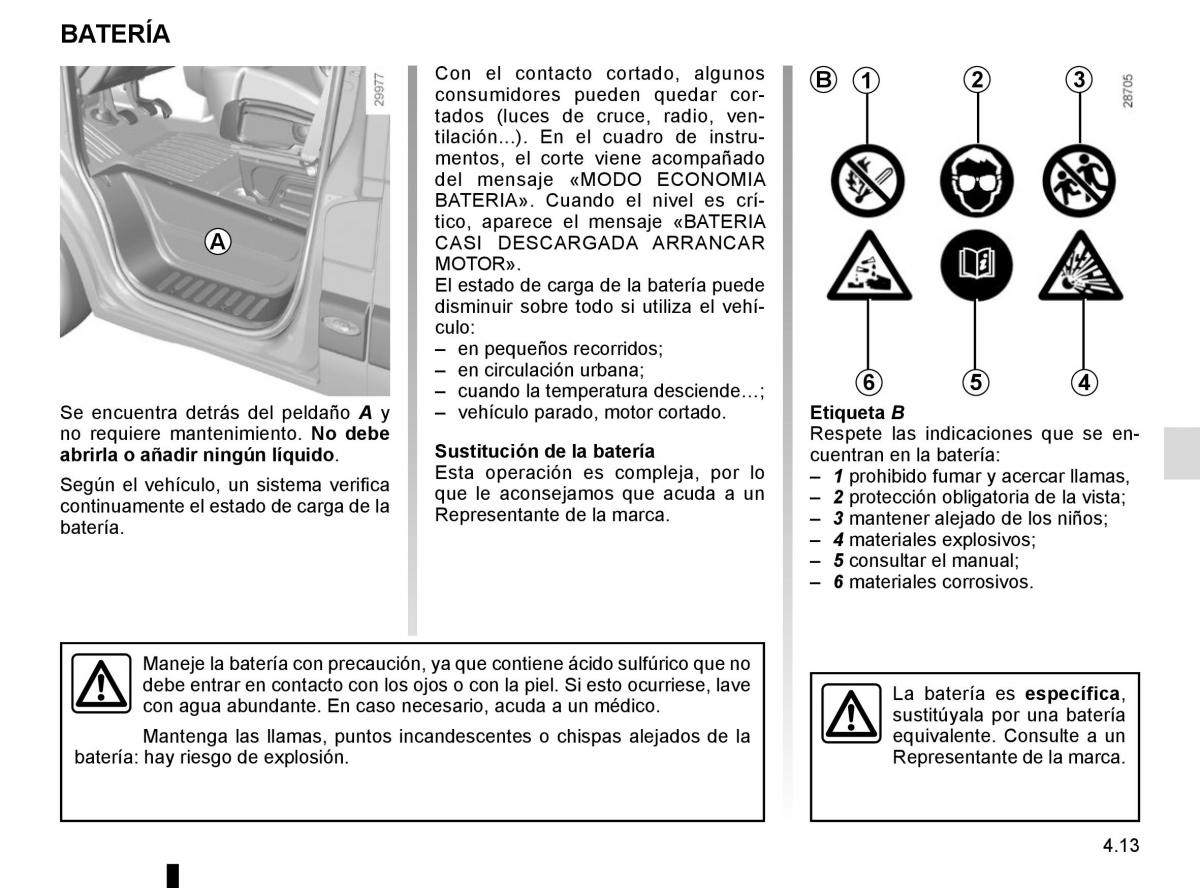 Renault Master III 3 manual del propietario / page 203