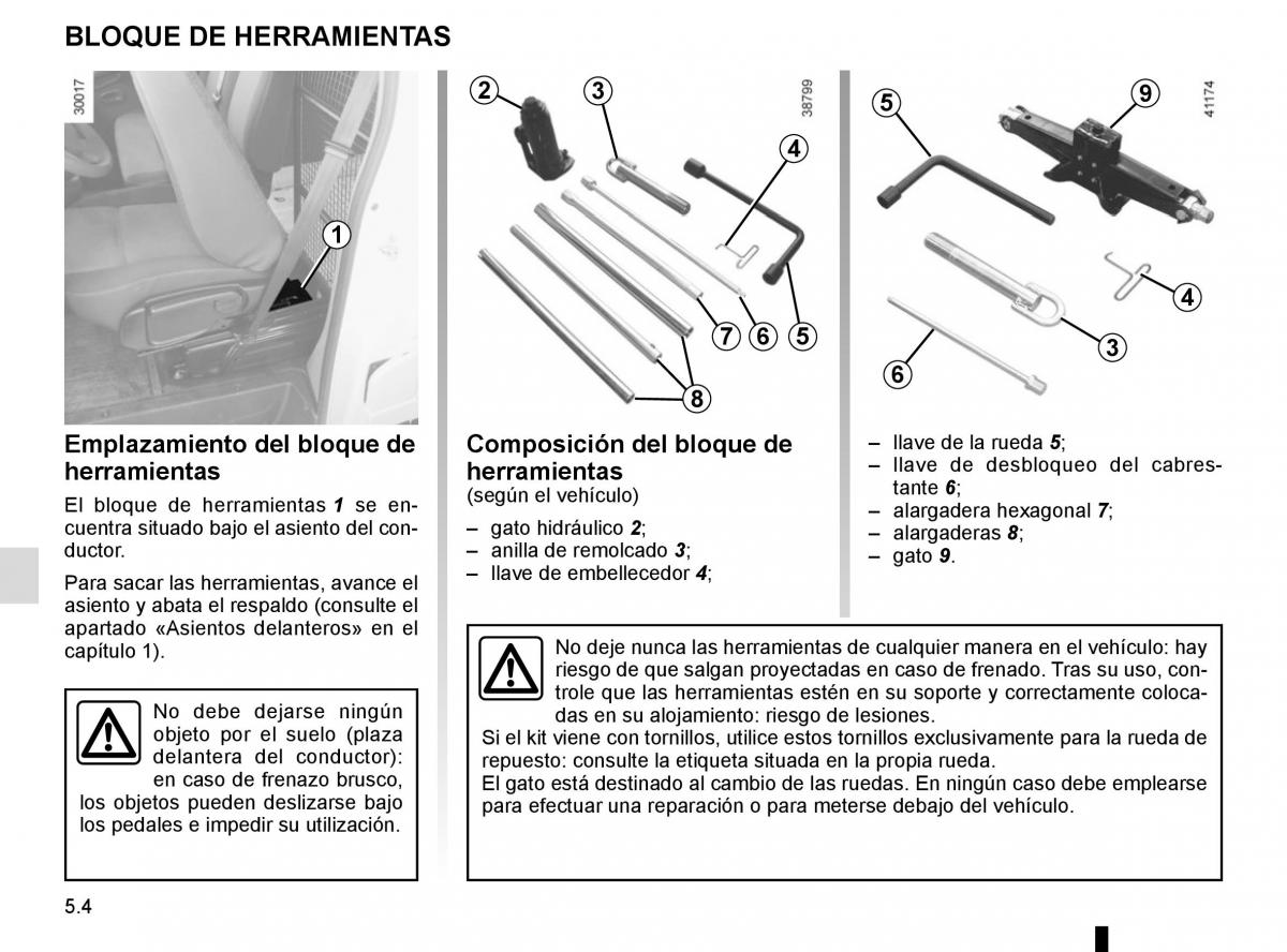 Renault Master III 3 manual del propietario / page 212