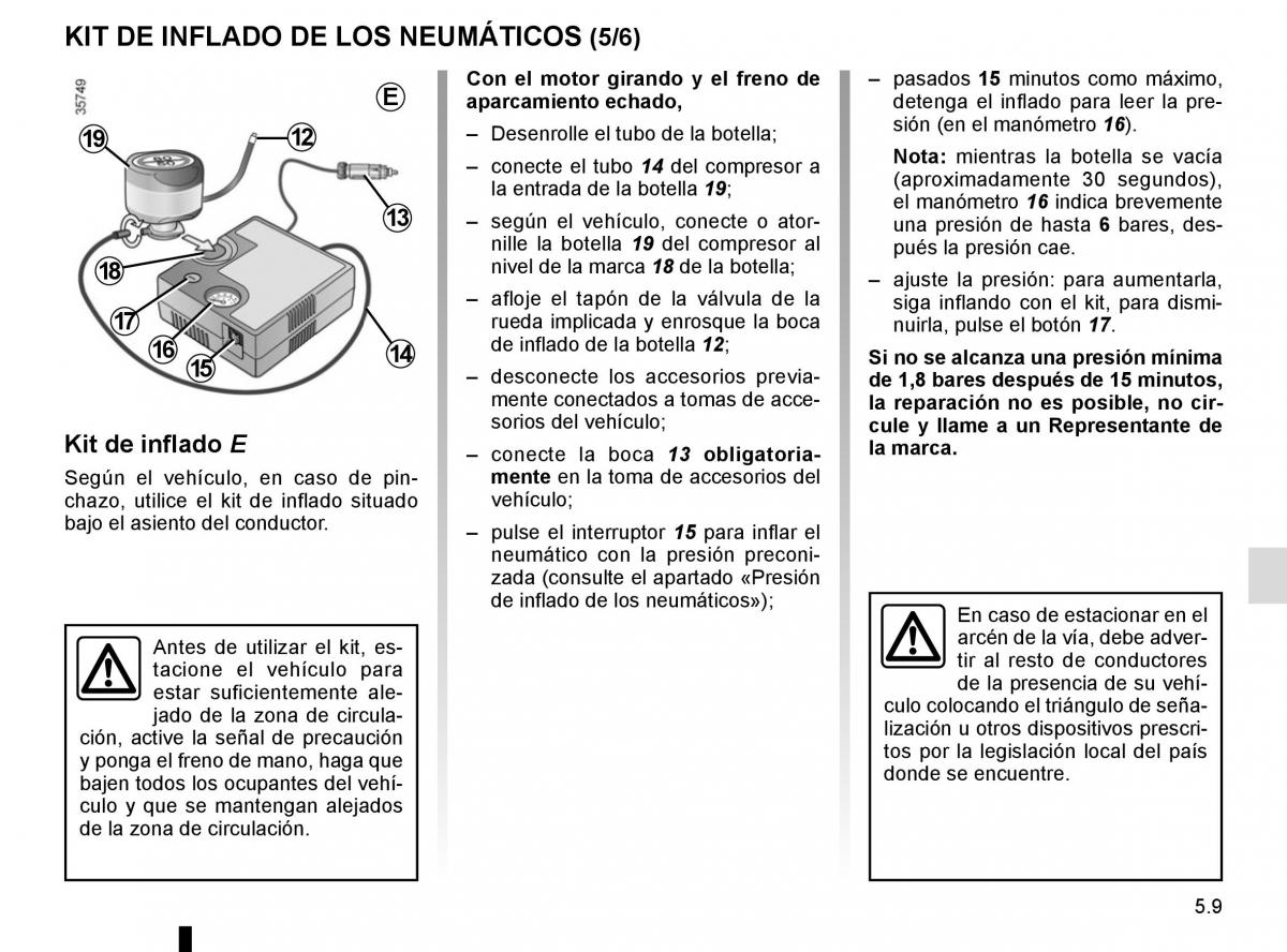 Renault Master III 3 manual del propietario / page 217