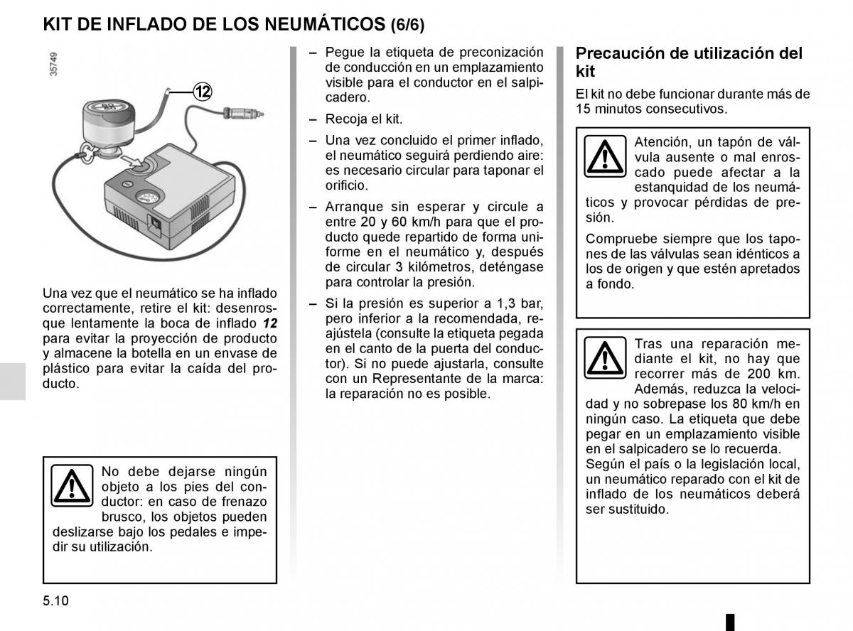 Renault Master III 3 manual del propietario / page 218