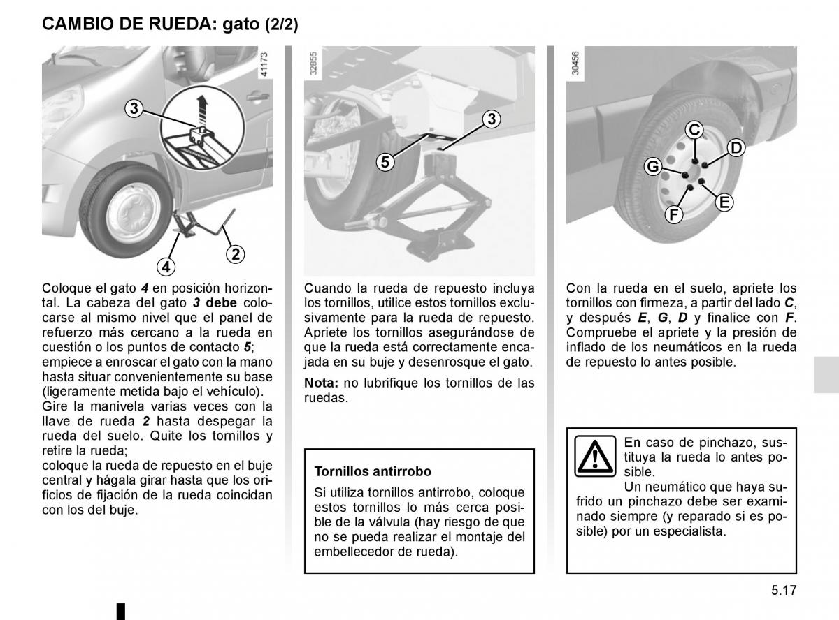 Renault Master III 3 manual del propietario / page 225