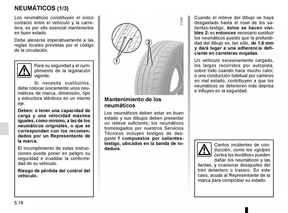 Renault Master III 3 manual del propietario / page 226