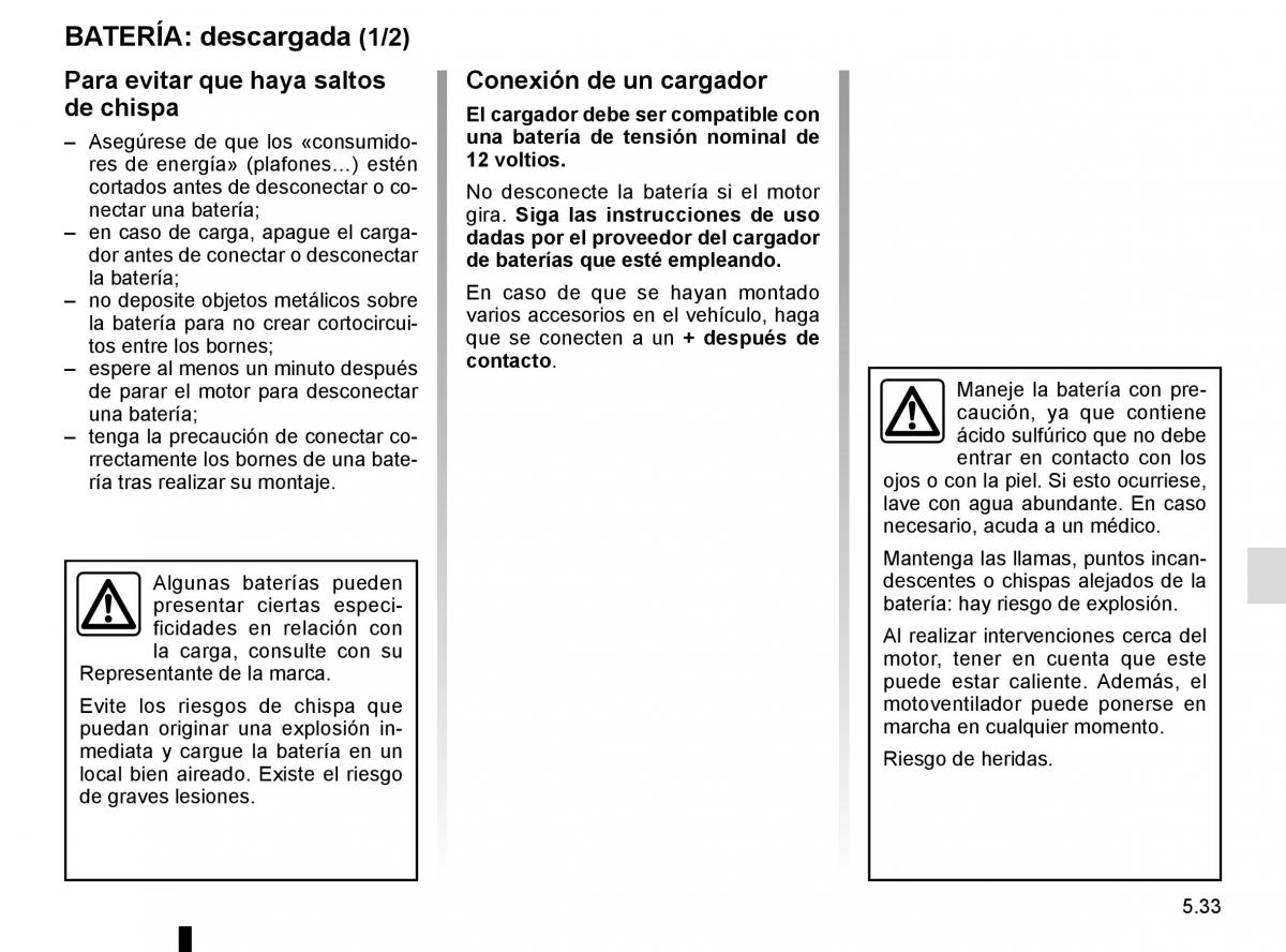 Renault Master III 3 manual del propietario / page 241