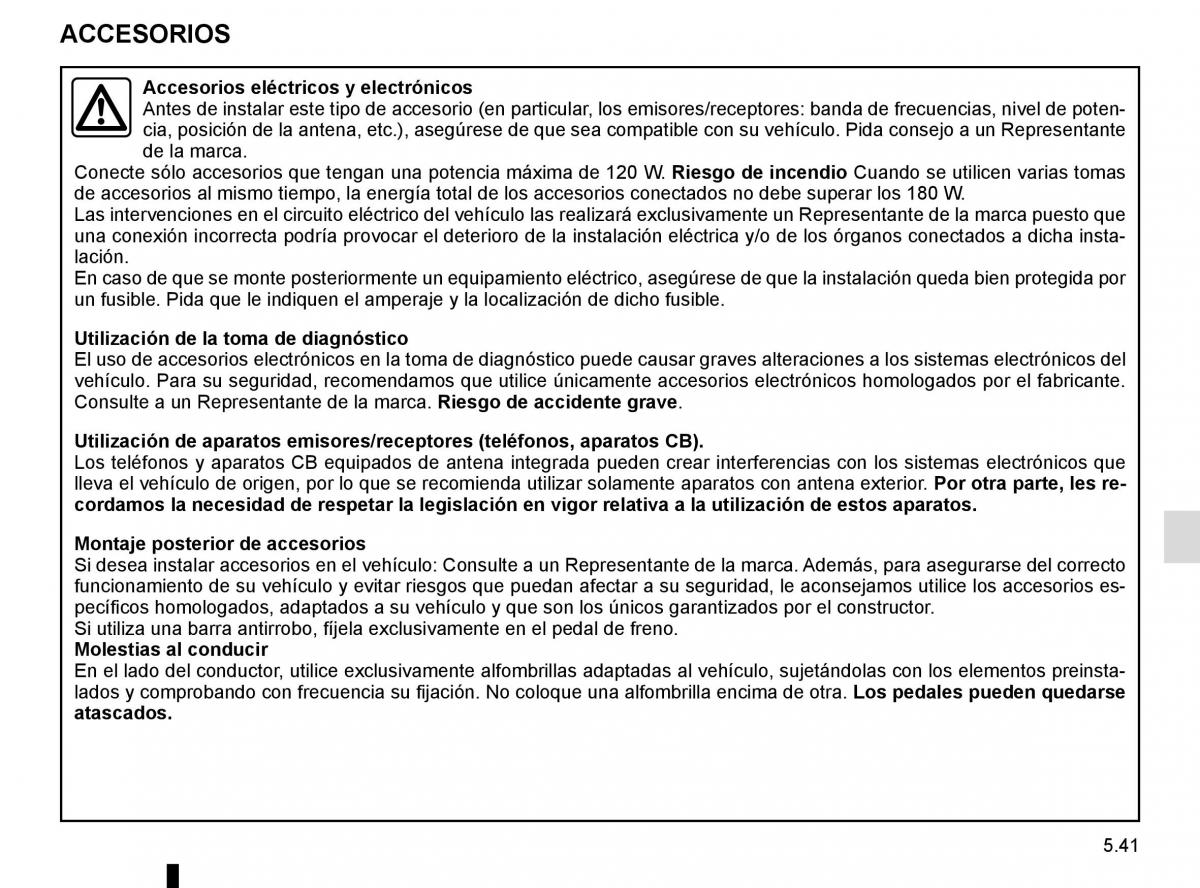 Renault Master III 3 manual del propietario / page 249