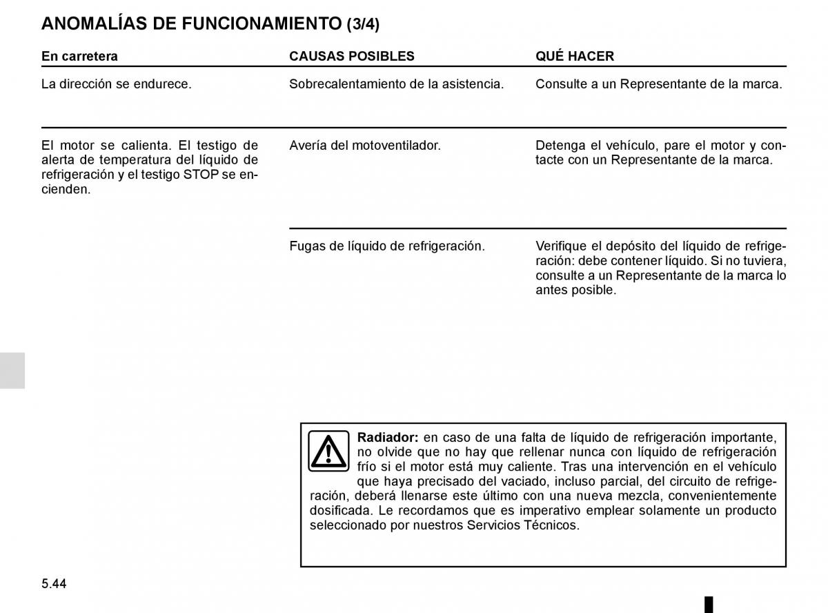 Renault Master III 3 manual del propietario / page 252