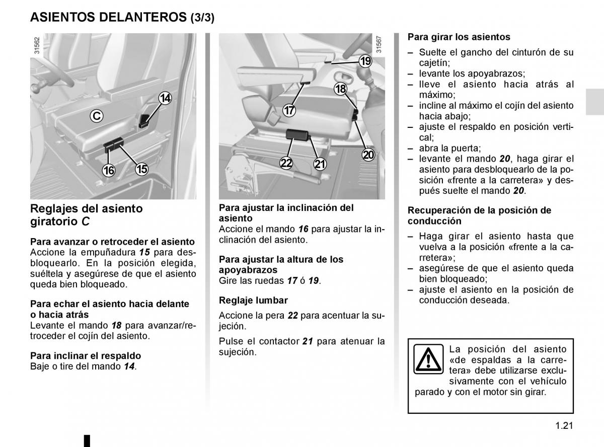 Renault Master III 3 manual del propietario / page 27