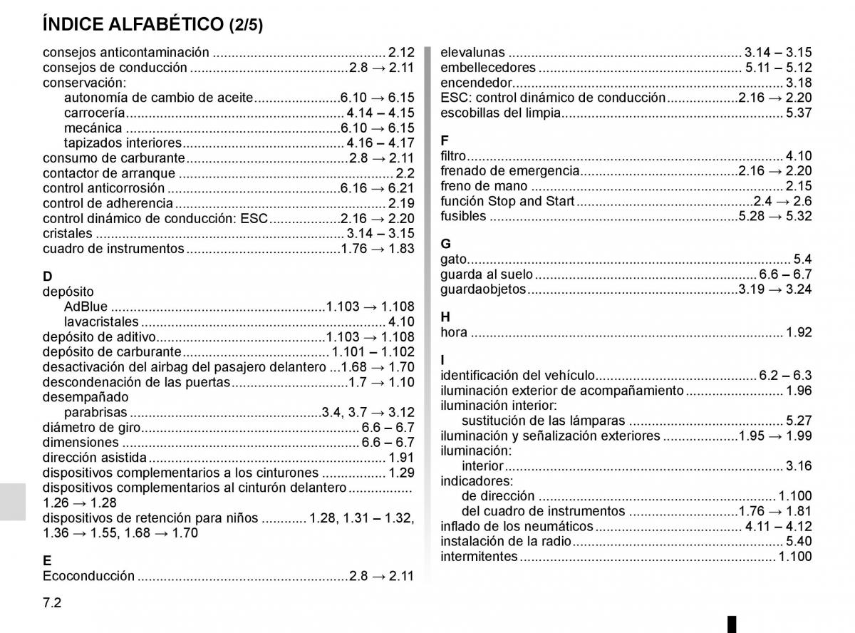 Renault Master III 3 manual del propietario / page 278