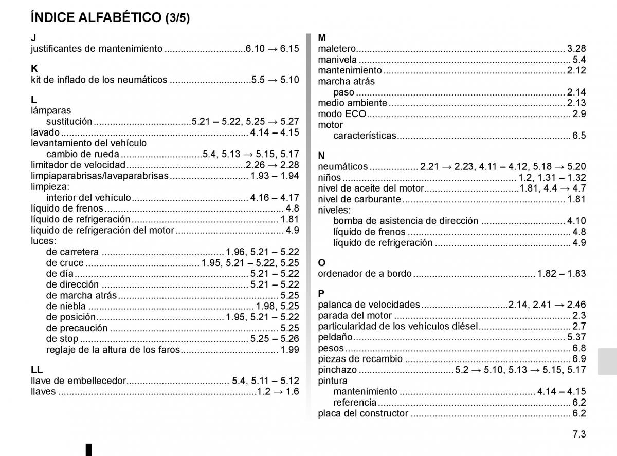 Renault Master III 3 manual del propietario / page 279