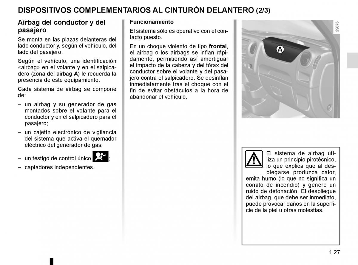 Renault Master III 3 manual del propietario / page 33