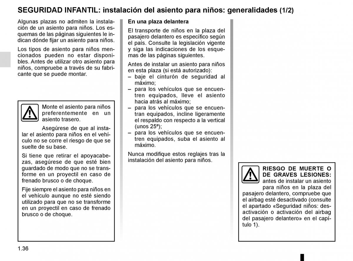 Renault Master III 3 manual del propietario / page 42