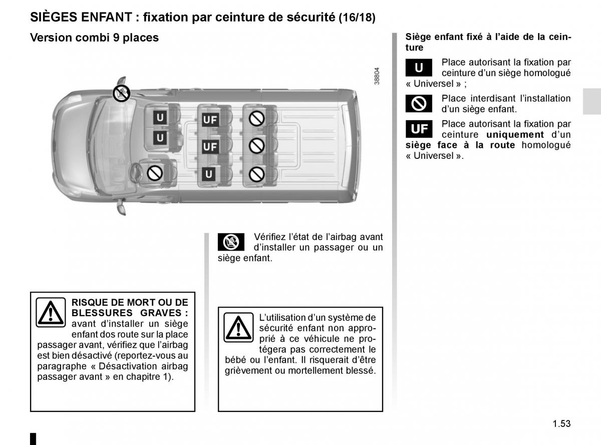 Renault Master III 3 manuel du proprietaire / page 59