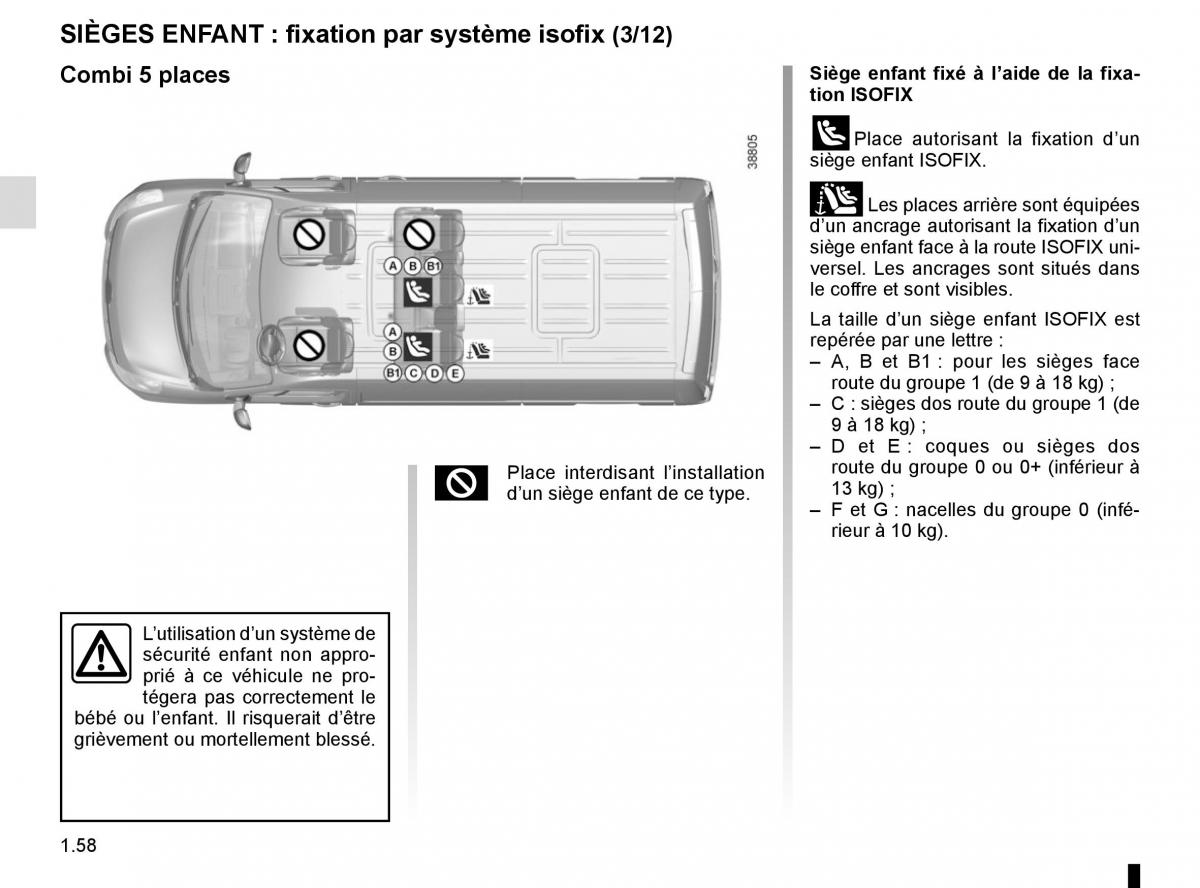 Renault Master III 3 manuel du proprietaire / page 64