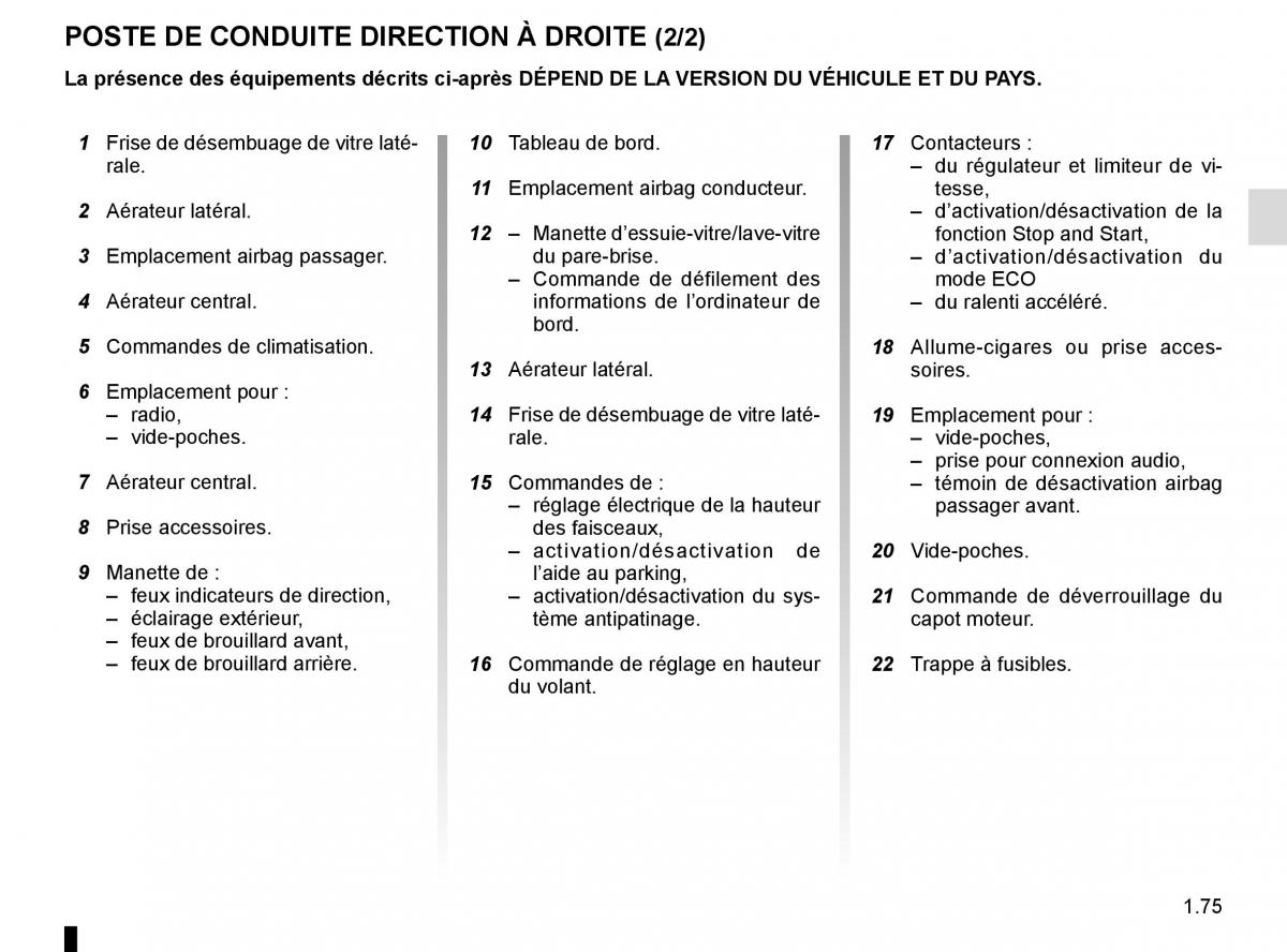 Renault Master III 3 manuel du proprietaire / page 81