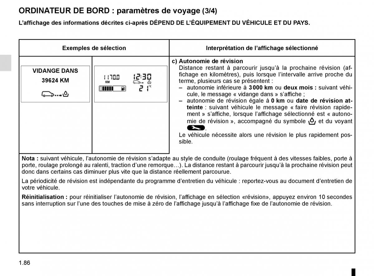 Renault Master III 3 manuel du proprietaire / page 92