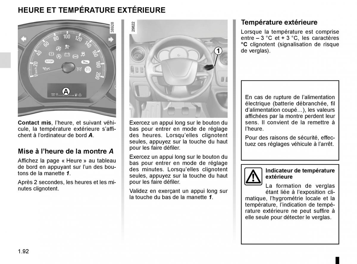 Renault Master III 3 manuel du proprietaire / page 98