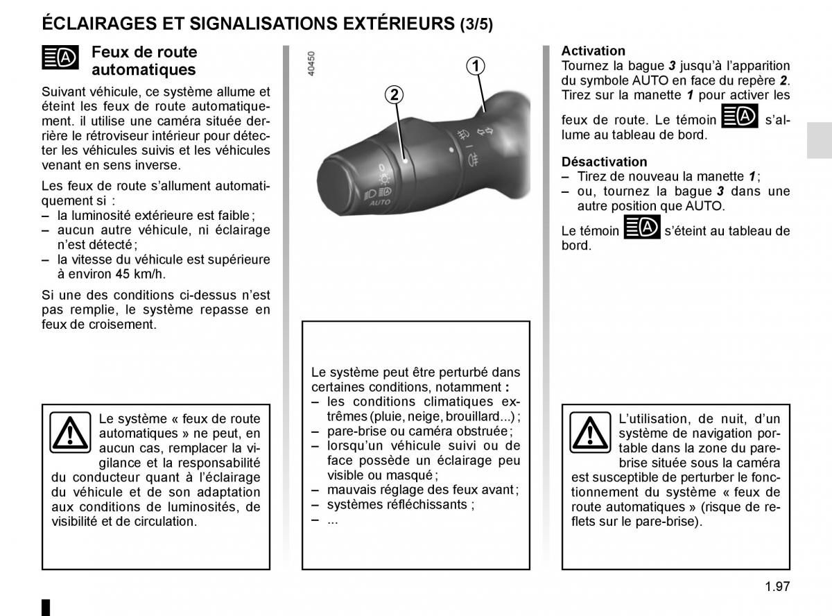 Renault Master III 3 manuel du proprietaire / page 103