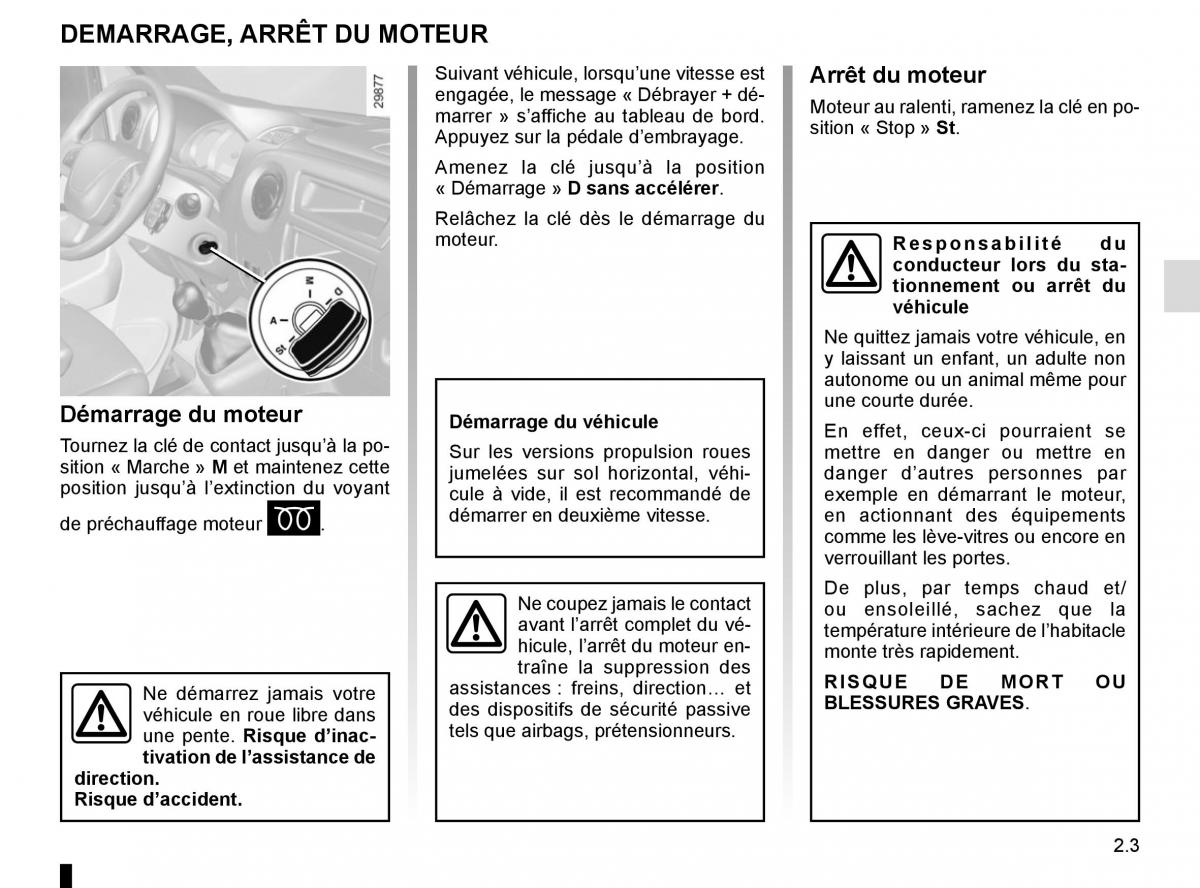 Renault Master III 3 manuel du proprietaire / page 117