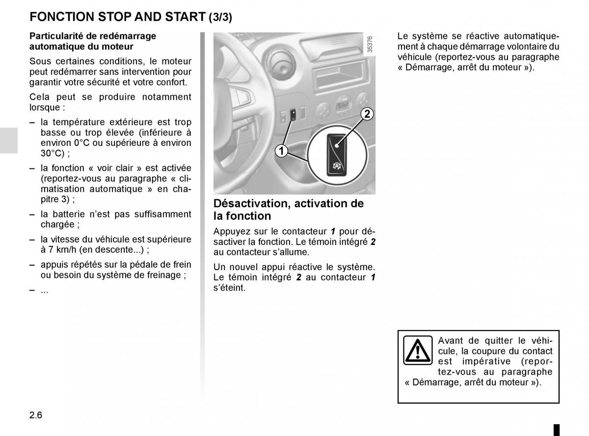 Renault Master III 3 manuel du proprietaire / page 120