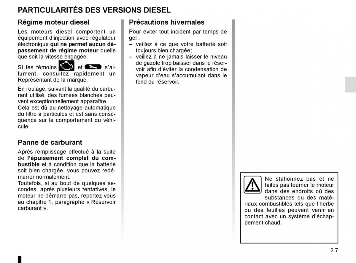 Renault Master III 3 manuel du proprietaire / page 121