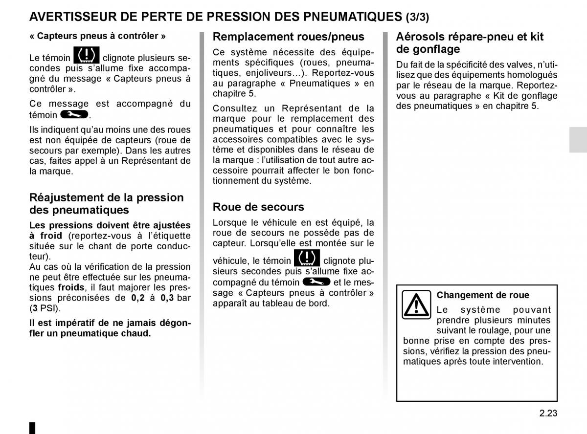 Renault Master III 3 manuel du proprietaire / page 137