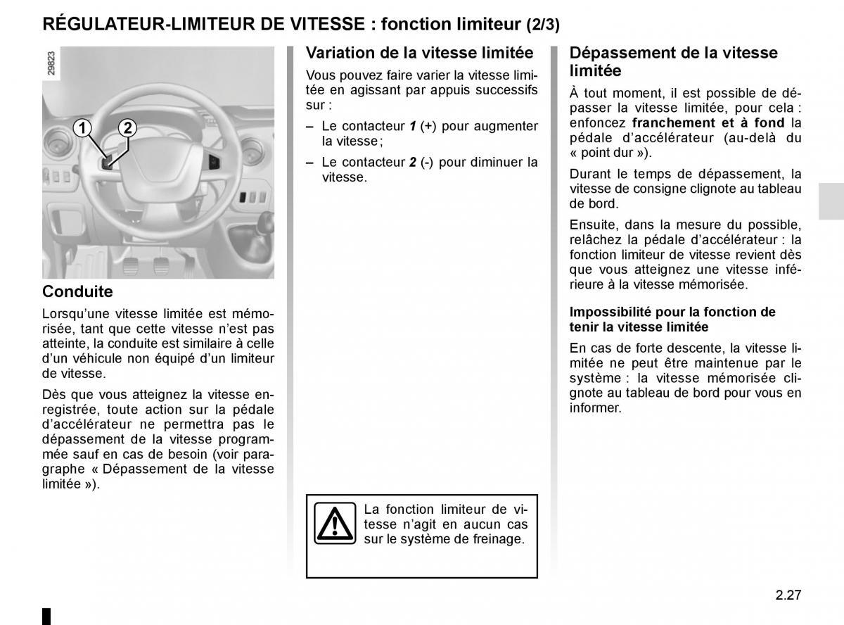 Renault Master III 3 manuel du proprietaire / page 141