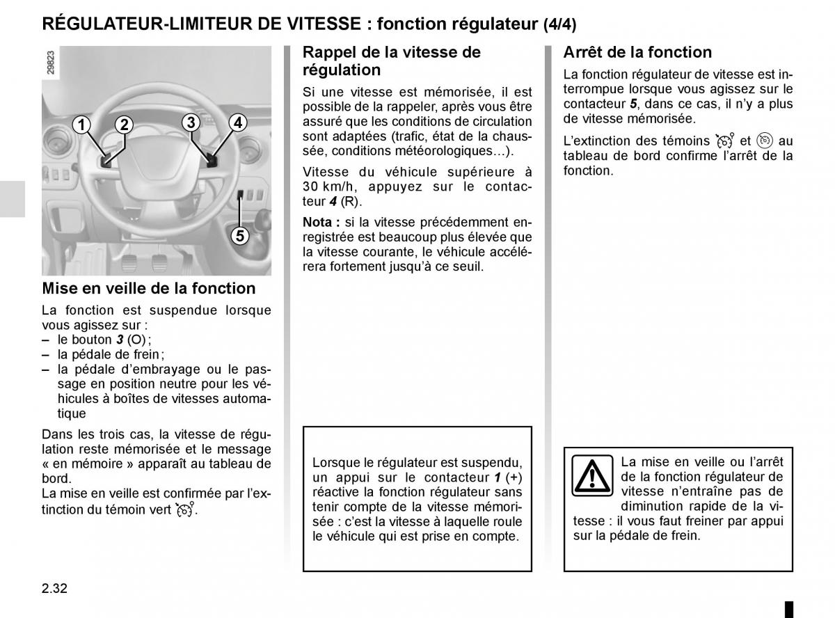 Renault Master III 3 manuel du proprietaire / page 146