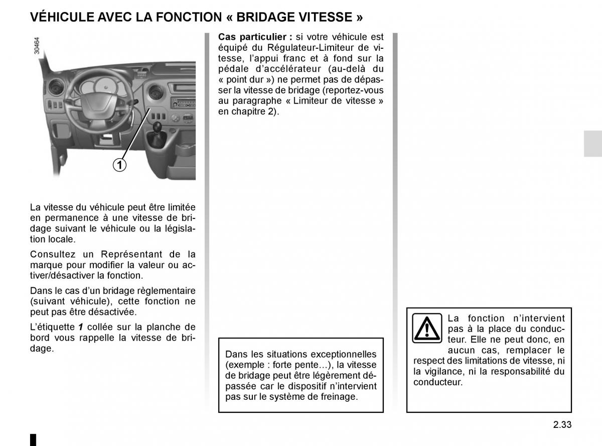 Renault Master III 3 manuel du proprietaire / page 147