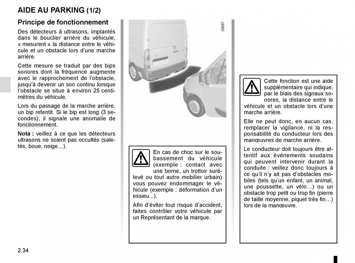 Renault Master III 3 manuel du proprietaire / page 148