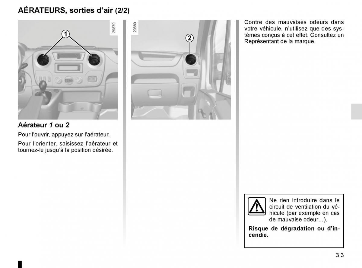 Renault Master III 3 manuel du proprietaire / page 163