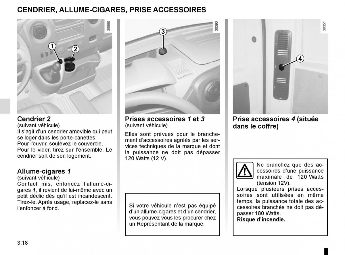 Renault Master III 3 manuel du proprietaire / page 178