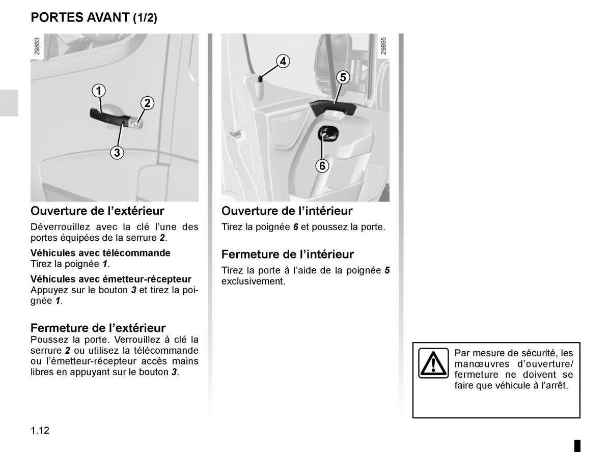 Renault Master III 3 manuel du proprietaire / page 18