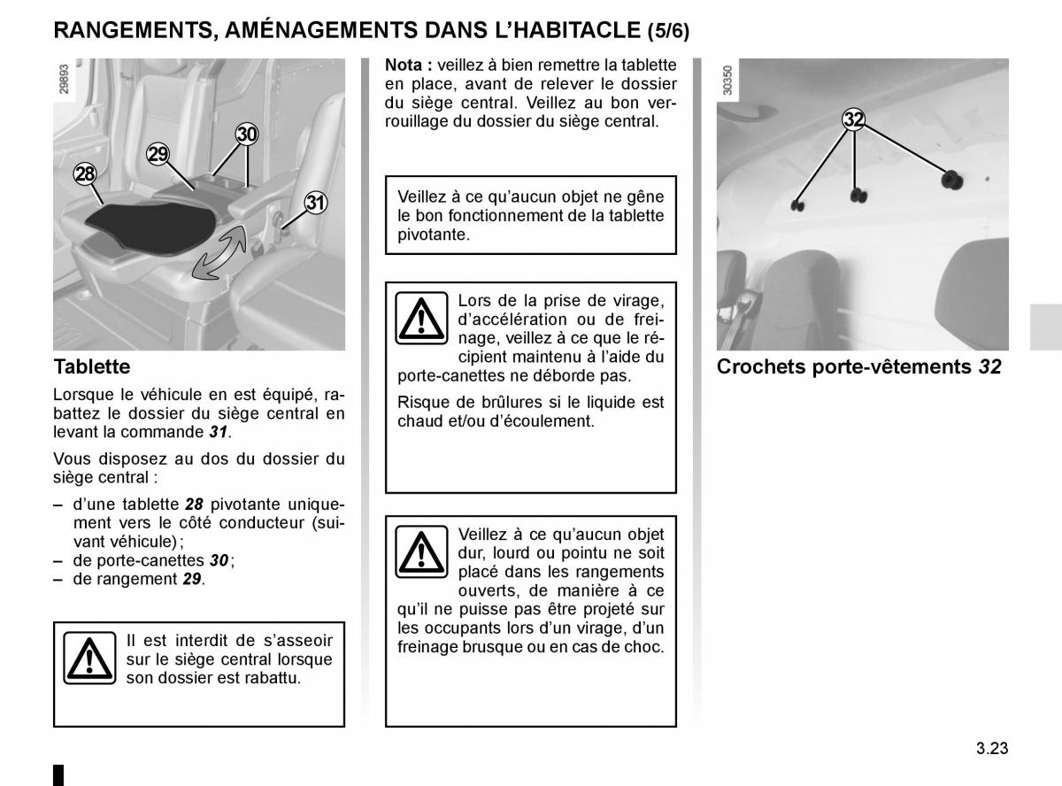 Renault Master III 3 manuel du proprietaire / page 183