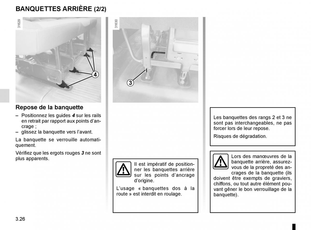 Renault Master III 3 manuel du proprietaire / page 186