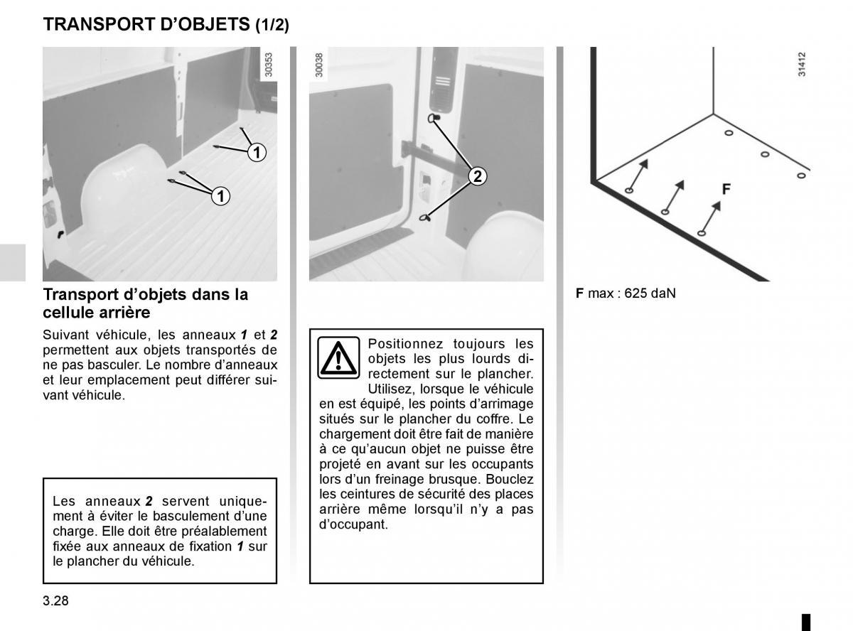 Renault Master III 3 manuel du proprietaire / page 188