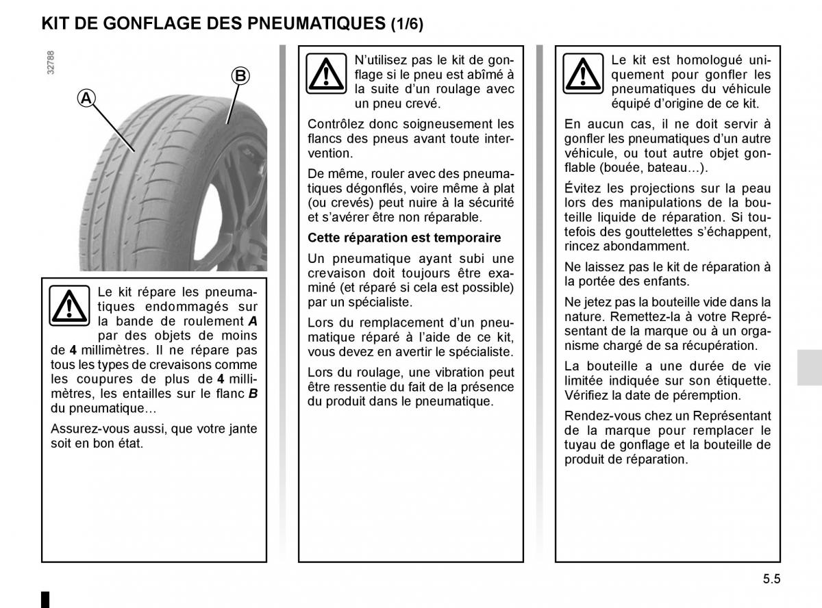 Renault Master III 3 manuel du proprietaire / page 213